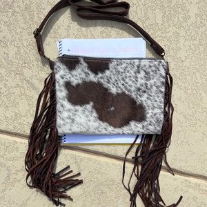 Dancing Cactus Designs Cowhide Crossbody Purse